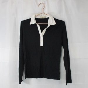 MICHAEL MK BLACK LONG SLEEVE TOP SIZE MEDIUM